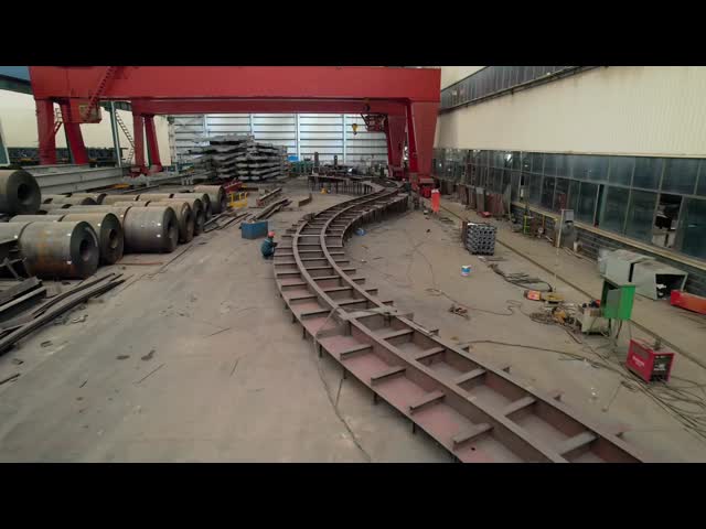 Anti Seismic Q460 Steel Structure Bridge Modular Weathering Windproof