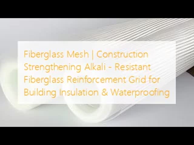 Alkali-Resistant Fiberglass Mesh with High Strength and Low Elongation for Construction Reinforcement