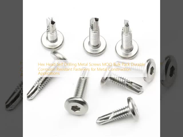 Hex Head Self Drilling Metal Screws MOQ Bulk Pack Durable Corrosion Resistant Fasteners for Metal Construction Applications