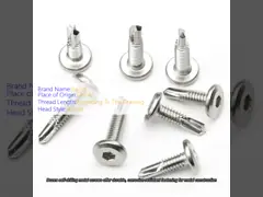 Εξακόσμητη κεφαλή αυτοτρυπάνιση μεταλλικών βίδες MOQ χύδης πακέτο ανθεκτικές στη διάβρωση ανθεκτικά στερεωτικά για εφαρμογές μεταλλικής κατασκευής