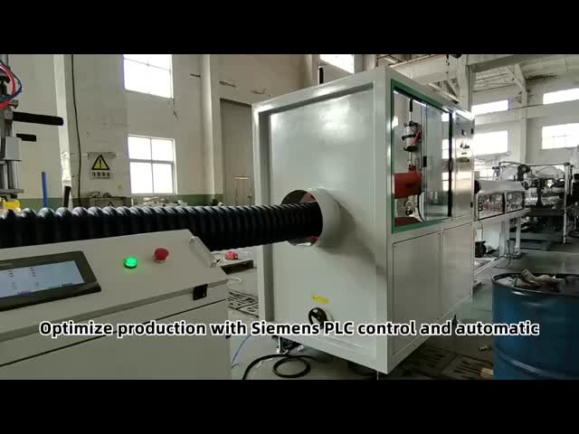 Full Intermeshing Engagement System Single Wall Corrugated Pipe Extrusion Line with 60-2000kg/h Automatic Capacity and 32mm-1600mm Pipe Diameter Range