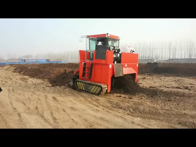 Manufacturing Plant Crawler Type Organic Manure Fermentation Equipment Compost Turner