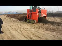 Manufacturing Plant Crawler Type Organic Manure Fermentation Equipment Compost Turner