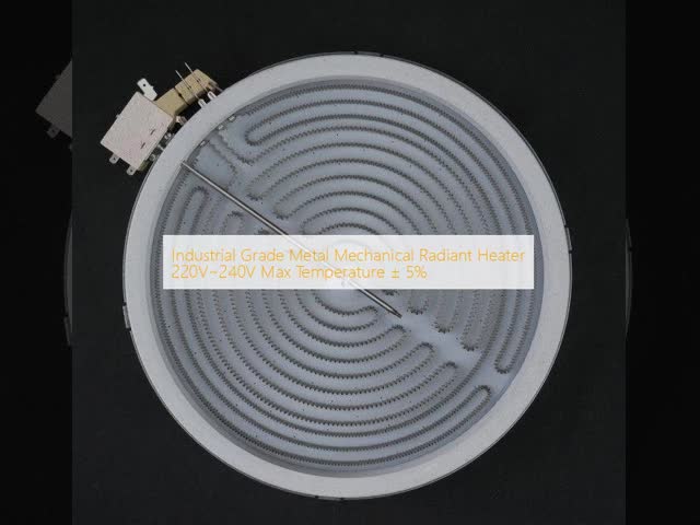 Industrial Grade Metal Mechanical Radiant Heater 220V~240V Max Temperature ± 5%