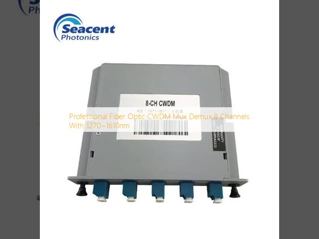 Professional Fiber Optic CWDM Mux Demux 8 Channels With 1270~1610nm