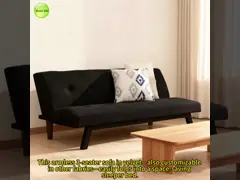 Luxury Velvet 3 Seater Armless Living Room Sofa Convertible Sleeping Foldable Sofa Bed For Small Apartment