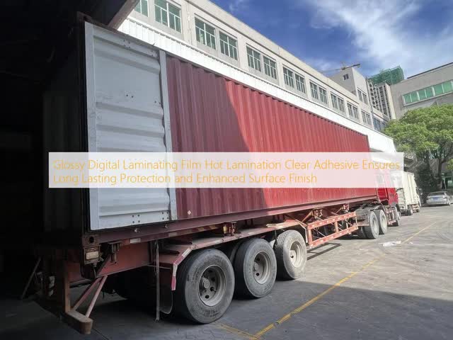 Pressure-sensitive Heat-activated Dual Adhesive System Digital Laminating Film for Hot Lamination