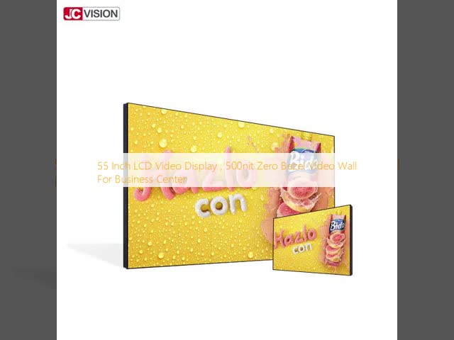 55 Inch LCD Video Display , 500nit Zero Bezel Video Wall For Business Center