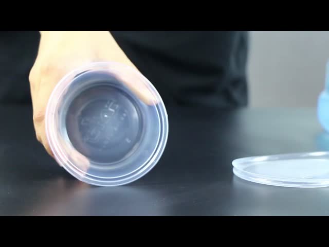 Custom PET Sauce Cup With Lid Disposable Condiment Container