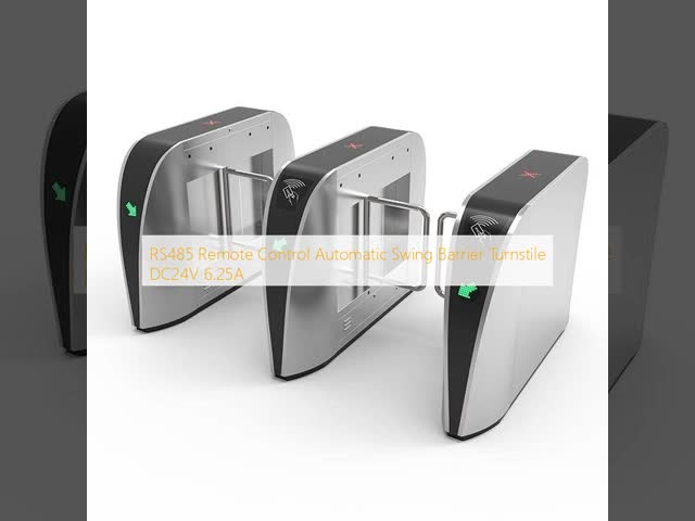 Automatic Swing Barrier Turnstile with DC24V 6.25A Voice Broadcast and Indicator LED for Access Control