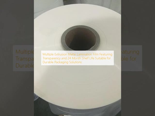 Multiple Extrusion Matte Lamination Film with 24 Month Shelf Life and 2200mm Width for Durable Packaging