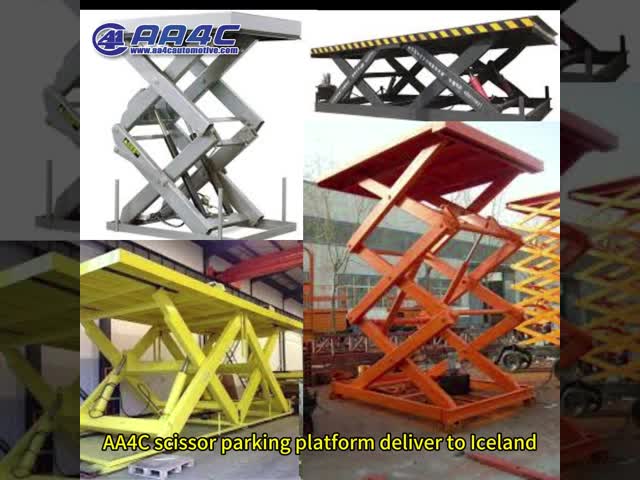 AA4C scissor lifting platform high rise car lift storage lift logistic convey lift 4T capacity