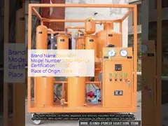 Hydraulic Lubricated Vacuum Oil Purifier Degassing 380V 3P