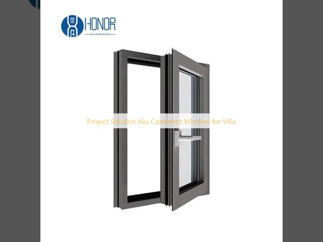 Project Solution Aluminum Casement Window for Villa