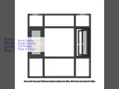 Project Solution Aluminum Casement Window for Villa
