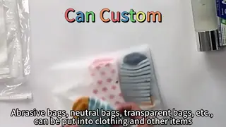 Customized logo matte transparent zipper, zipper design for clothing bags, moisture-proof shoes and socks, intaglio printed surface