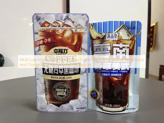 Customizable Printing Food Retort Packaging Pouch Oxygen Free Environment Sealing