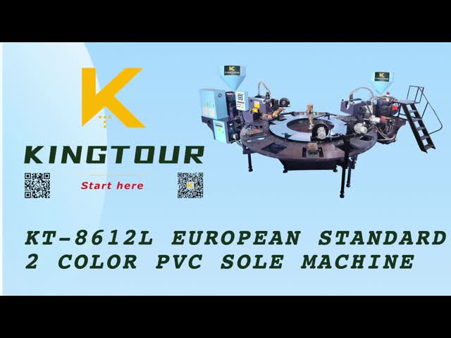 Rotary 2 Color PVC Sole Injection Molding Machine