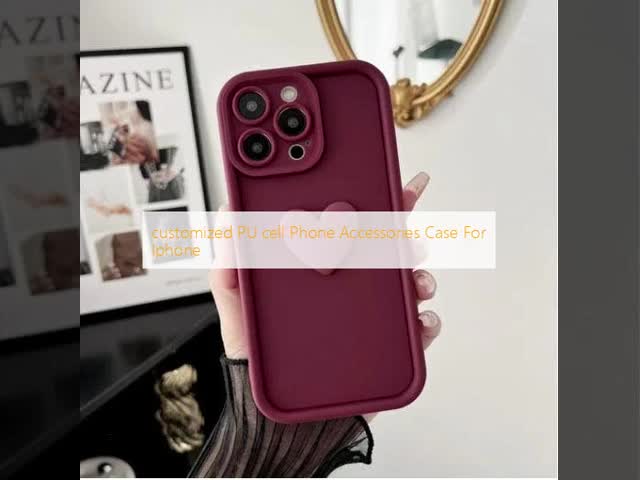 Customized Polyurethane PU Cell Phone Accessories Case For Iphone