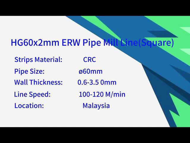 High Frequency Welded Pipe Mill for Square Tubes 50x50-130x130mm