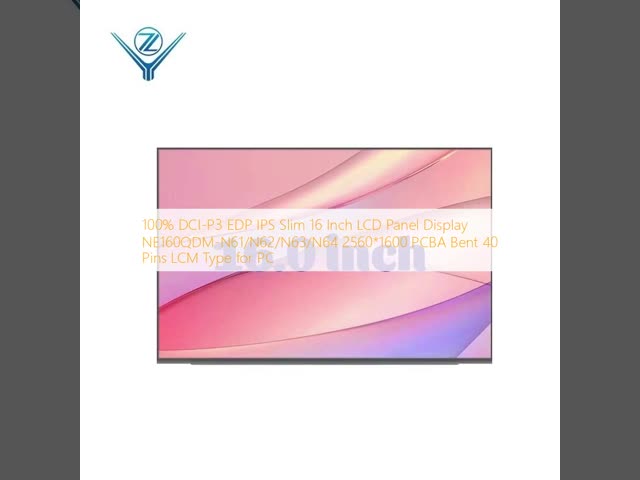14.0 Inch BOE LCD Screen 1920x1200 Resolution 2 Lane 30 Pin EDP Interface With LCM Type LCD