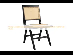 Sturdy Durable Nordic Wooden Dining Chairs Luxury Wood Frame Side Chairs