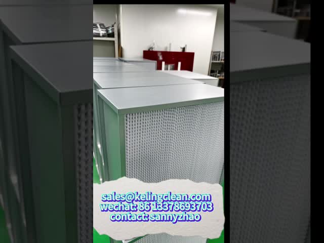 High Humidity Resistant Deep Pleated HEPA Air Filter With Partition