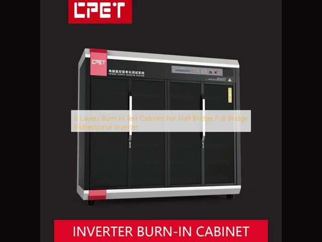6 Layers Burn In Test Cabinet with RS485 Communication and 380V Three-Phase Power for Bidirectional Inverter Aging Testing