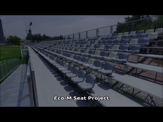 HDPE Material Fire Proof Anti-UV Plastic Stadium Seating and Stadium Fixed Chair for Indoor Outdoor Use