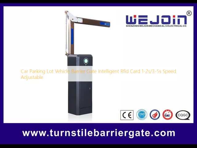 Car Parking Lot Vehicle Barrier Gate Intelligent Rfid Card 1-2s/3-5s Speed Adjustable