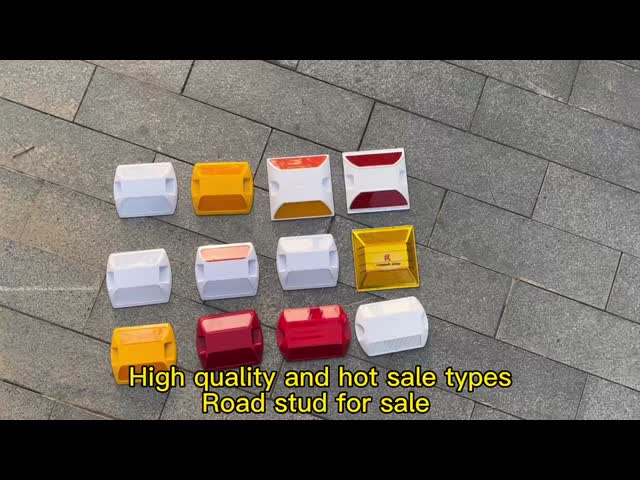 KUWAIT 100mm High Visibility Reflective Raised Markers ABS Road Stud  Acylic LOGO Customs with Sand Studs k-liote