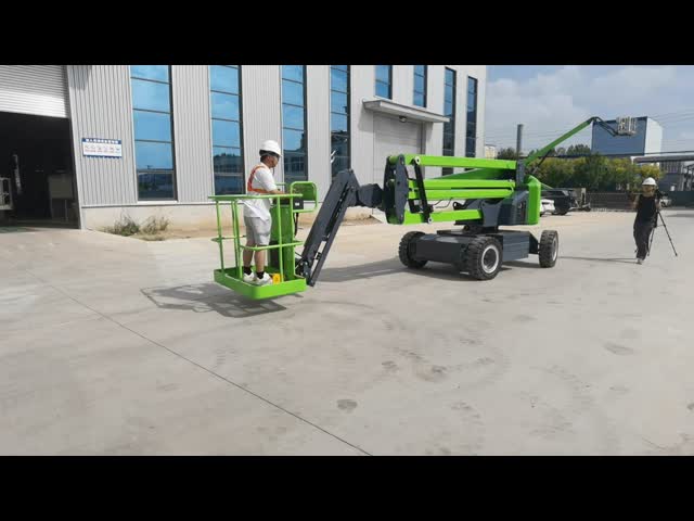 Zero Emission Narrow Boom Lift Green 30 Articulating Boom Lift