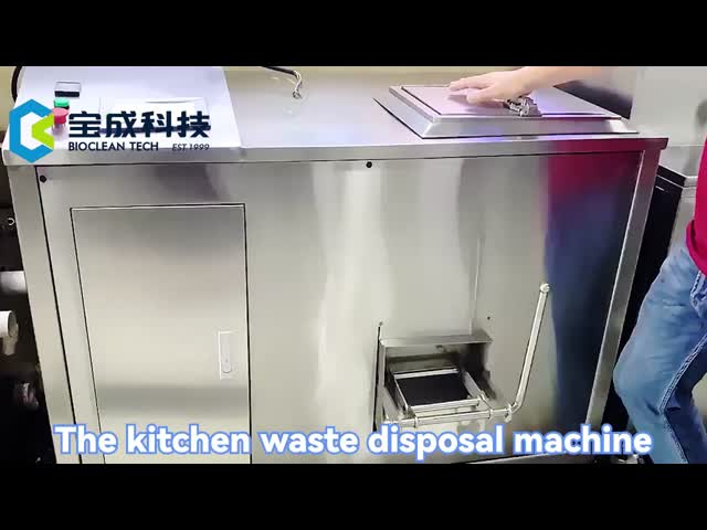 Food Waste To Fertilizer Recycling Drying Digester Compost Dewatering Machine Disposer Shredder
