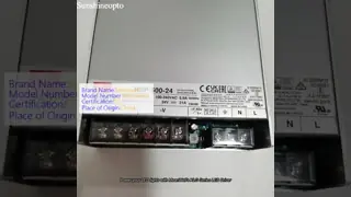 MeanWell LED Driver Wholesale Single-Phase 24V 500W Switching Power Supply with PFC Function for Led Light