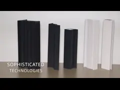 Anoized Black 6000 Series Powder coated Aluminium Window Profile