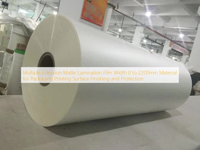 Translucent Matte Lamination Film with Roll-to-roll Lamination and SGS ISO Certification for Premium Packaging
