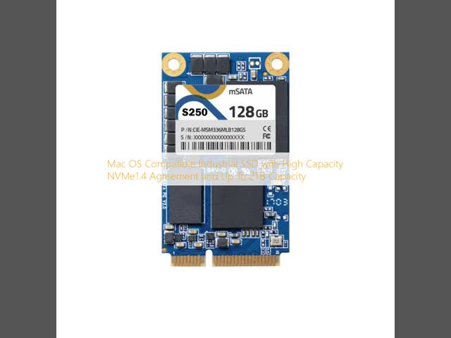 Mac OS Compatible Industrial SSD with High Capacity NVMe1.4 Agreement and Up To 2TB Capacity
