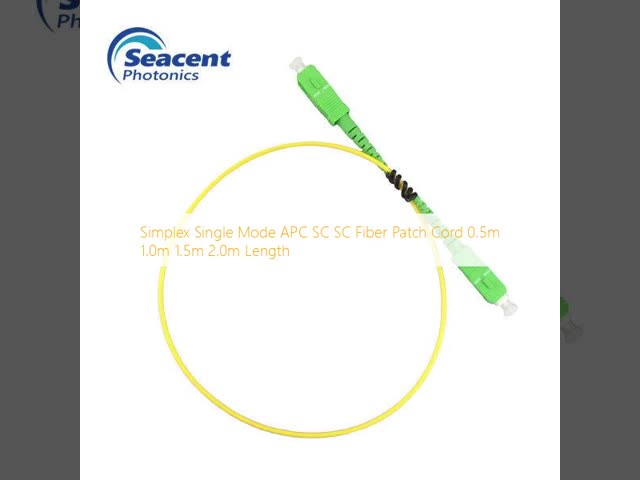 Simplex Single Mode APC SC SC Fiber Patch Cord 0.5m 1.0m 1.5m 2.0m Length