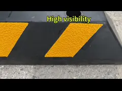 Car Speed Bump Reflective Wheel Stopper Car Stopper Rubber Parking Lot 55*10*15cm Ramp Hump Stoppers Good quality ROADSAFE