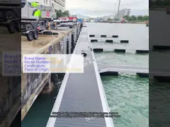 China Marina Pontoon Plastic Pontoon For Sale Floating Boat For Jetty Floating Bridge Dock And Marina Accessory supplier