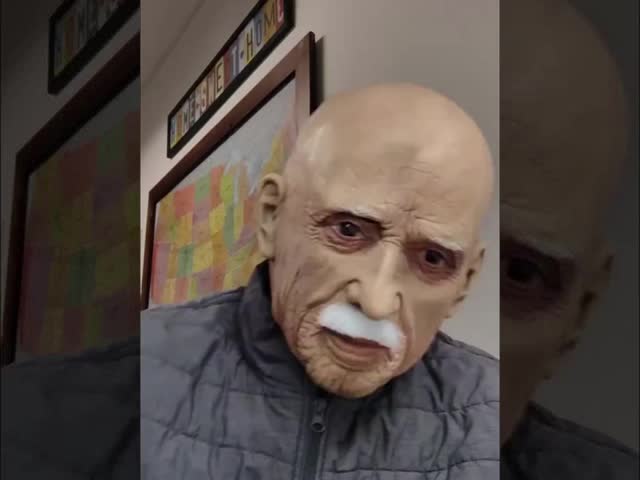 Full Head Mask Latex Realistic Men Face Beard Halloween Costume Party Props Old Man Latex Halloween Mask Cosplay Party Headgear