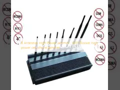 8 Antennas High Power Jammer , WIFI Blocker high power cell phone jammer