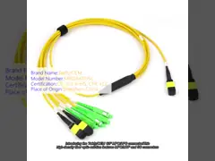 China 16 Core OM4 MTP Fiber Patch Cord MPO-MPO Connector supplier