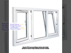 China Customized PVC Double Horizontal Sliding Windows With Mosquito Screen Vinyl Sliding Windows supplier