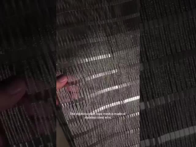 304 316 Diamond Stainless Steel Cable Woven Ferrule Wire Rope Mesh for Zoo Animals