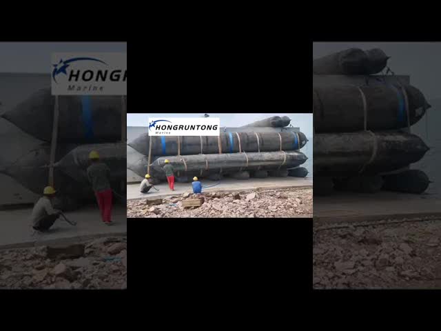 Inflatable Ship Launching Bag Durable Layers High Load Capacity Stable Roll
