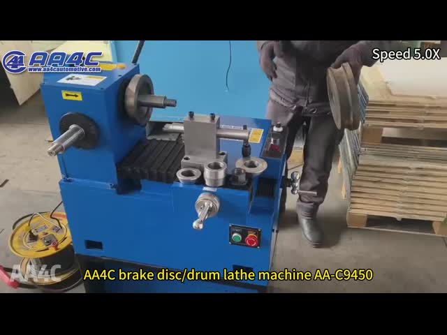 AA4C brake drum /disc lathe machine AA-C9450 450mm infinitely variable speeds. Automatically feeding and unfeeding dual cutters