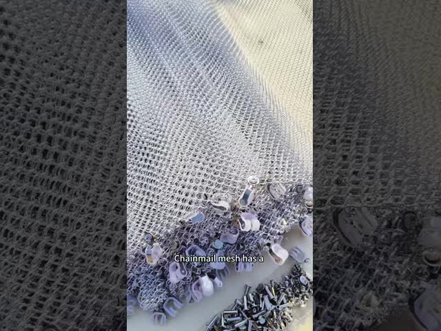 Customizable Wire Diameter Metal Mesh Curtains for Room Dividers 6 Mm - 20 Mm Holes