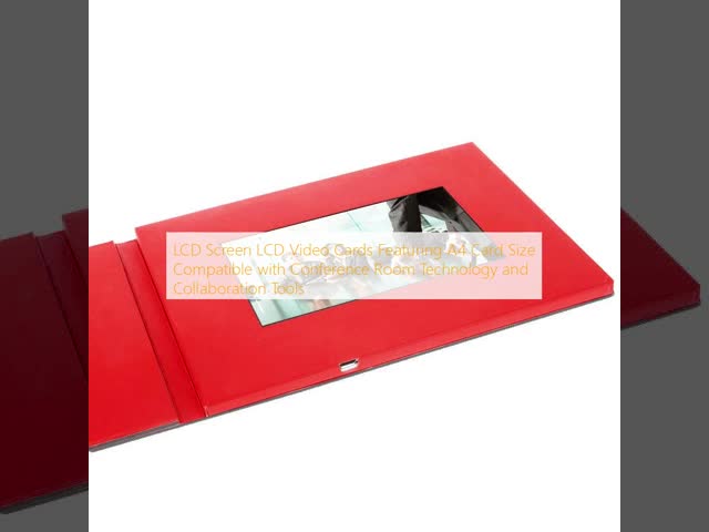 LCD Video Business Card with 85mm X 54mm X 6mm Dimensions Conference Room Compatible and Collaboration Tools