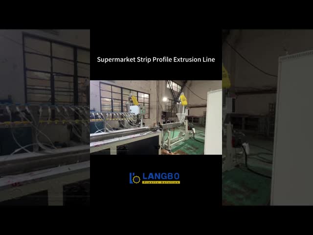 PVC Price Tag Holder Retail Extrusion Line Plastic Date Strip Supermarket Shelves Plastic Label Making Machine